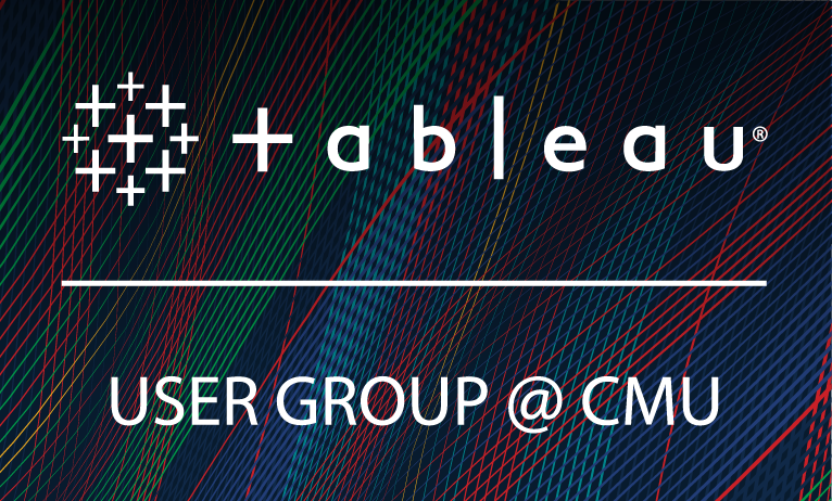 Tableau User Group, logo on CMU Tartan