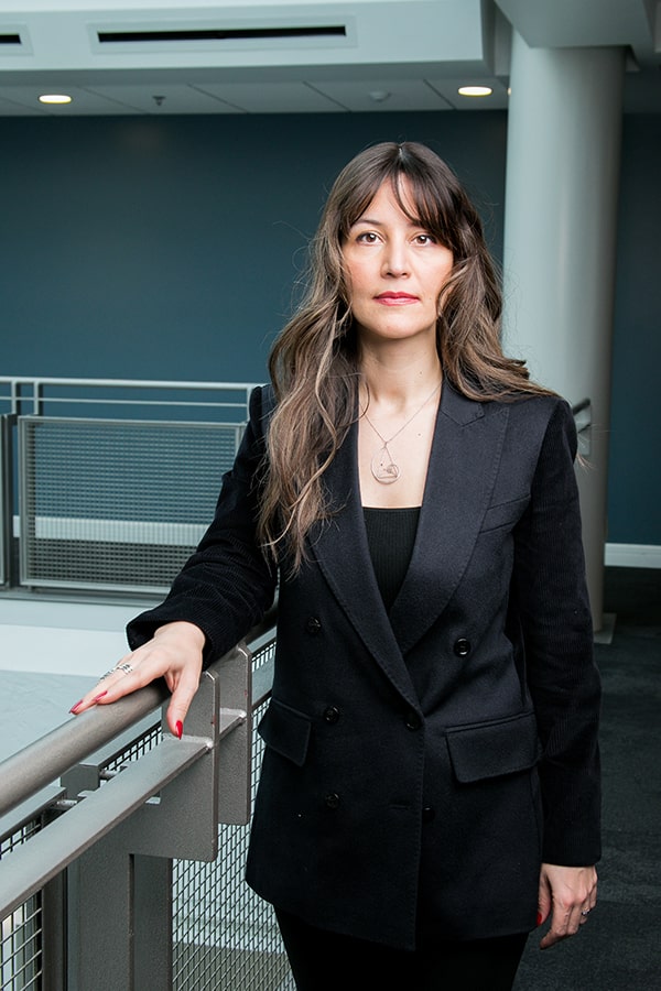 Atoosa Kasirzadeh standing