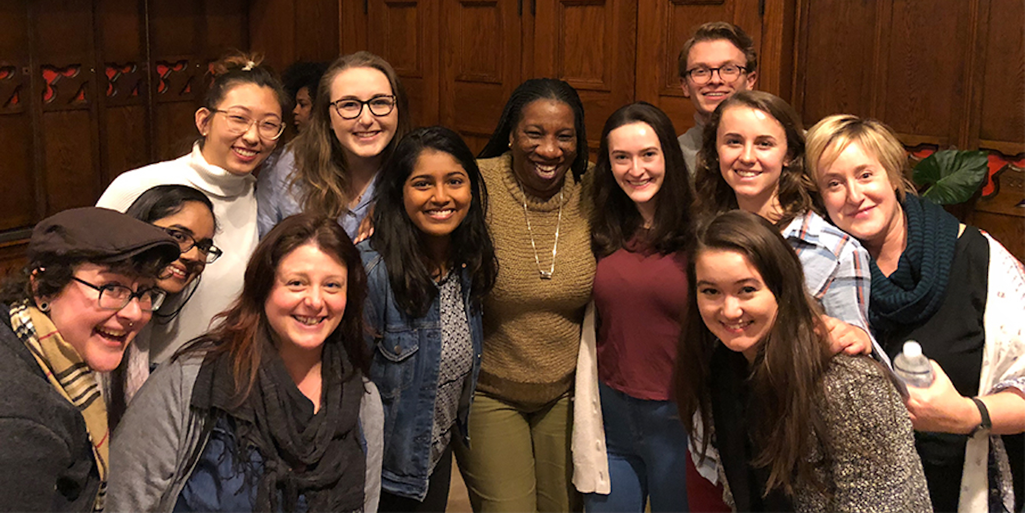 gender studies students with professor tetrault