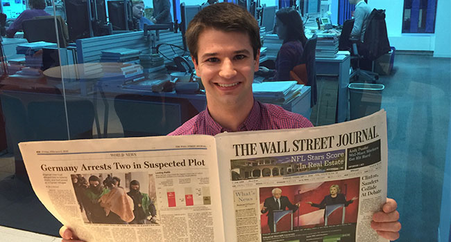 braden kelner working at the wall street journal.