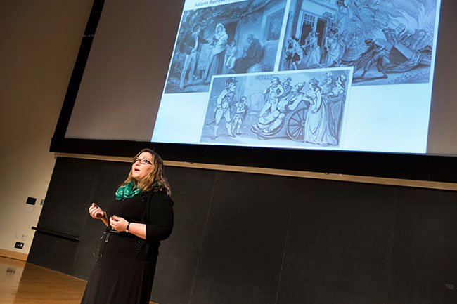 Literary and Cultural Studies Ph.D. candidate Juliann Reineke placed second at the 2015 3MT championship.