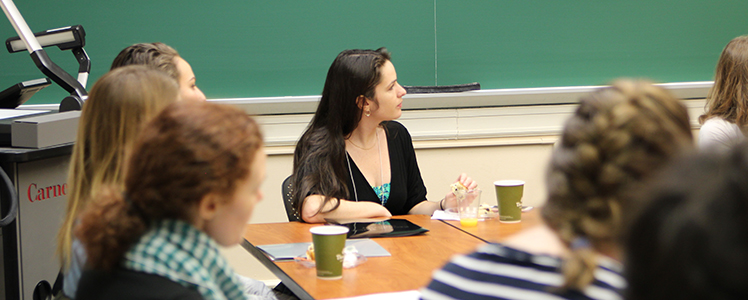 Prospective graduate students attend the Days of Welcoming at Carnegie Mellon.