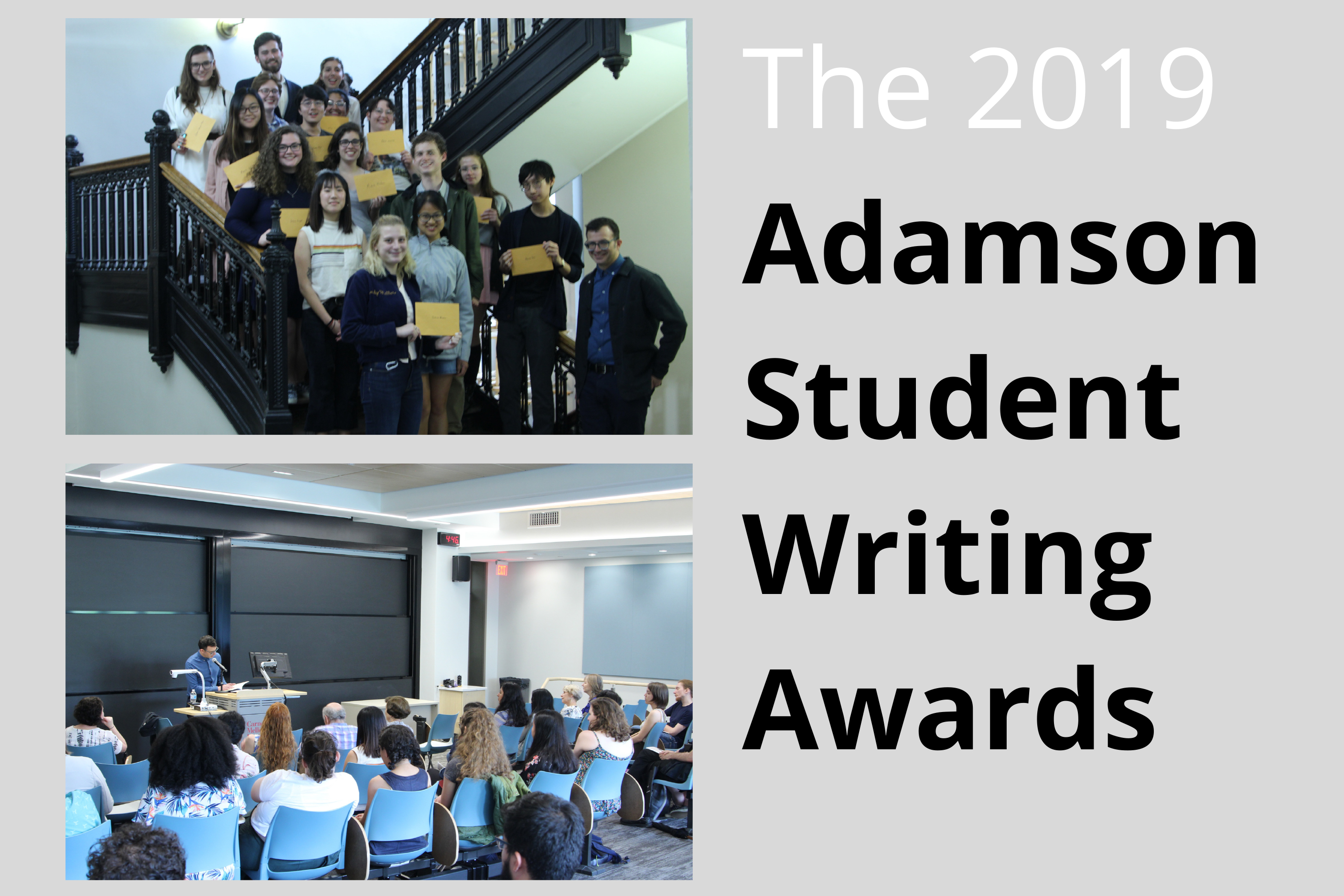 The 2019 Adamson Student Writing Awards.