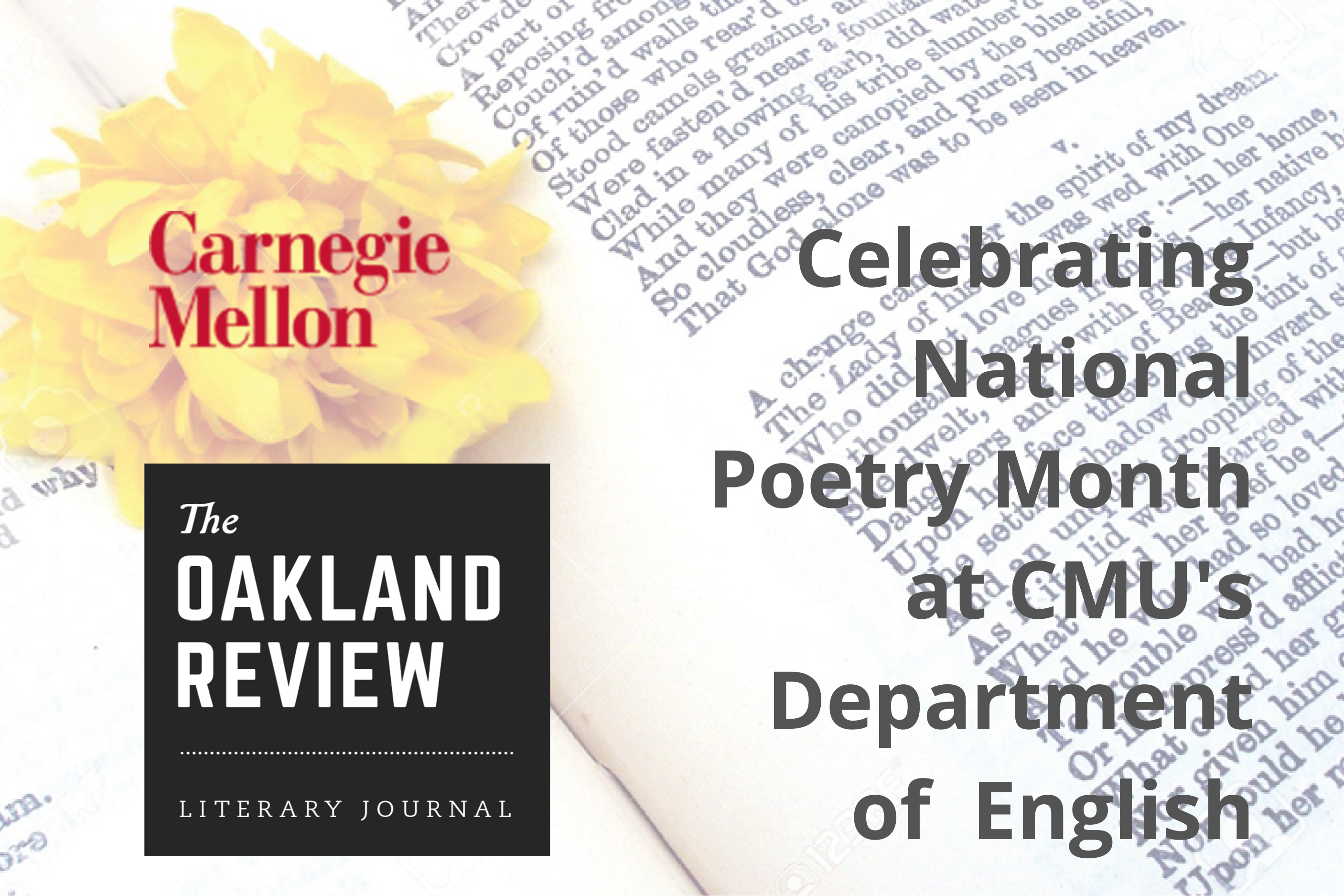 Logos for Carnegie Mellon University Press and The Oakland Review.