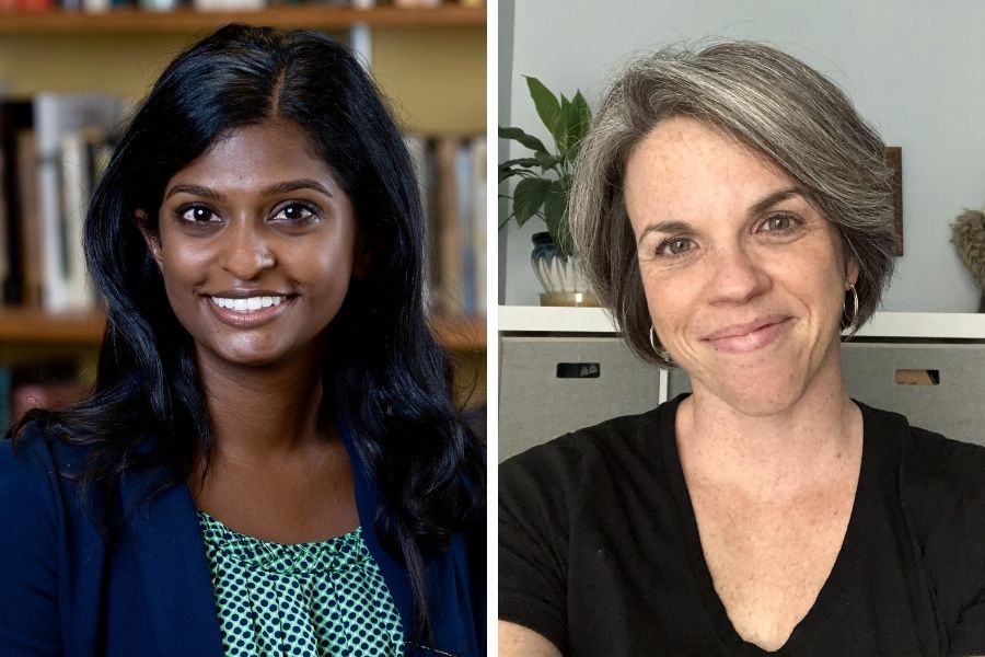 Emily DeJeu and Nisha Shanmugaraj Win Graduate Student Teaching Awards