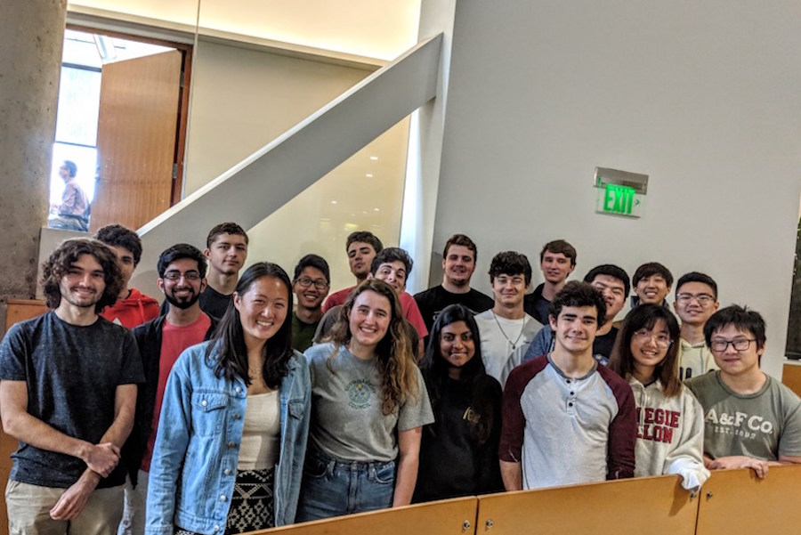 Group shot of Professor Newman's "Apocalypse 101" class.