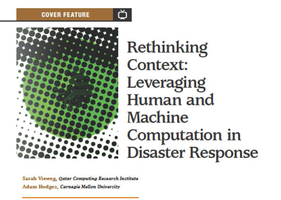 adam hodge's rethinking context: leveraging human and machine computation in disaster response