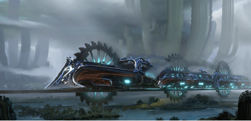 Human generated image of a futuristic train