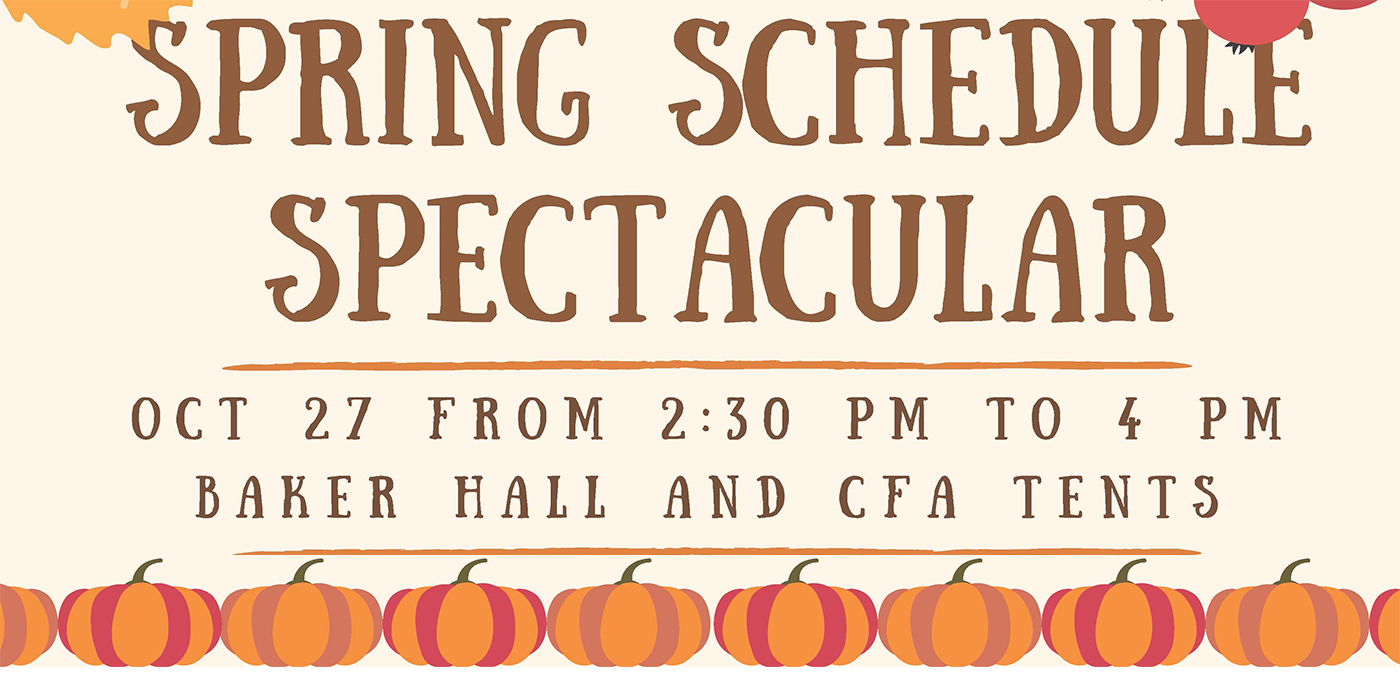 Spring Schedule Spectacular