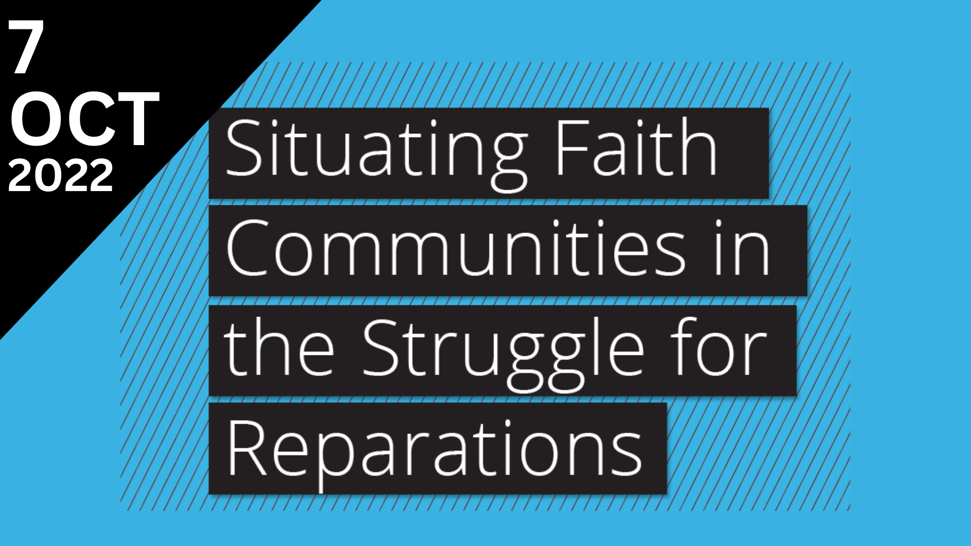 cause speaker series situating faith communities reparations