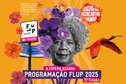 Head of Beatriz Nascimento with flowers in her hair