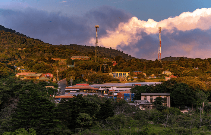 Landscape view of Monteverde, Costa Rica