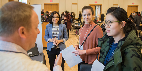 Students at conference