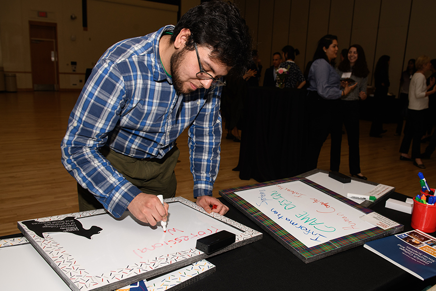 Student at event