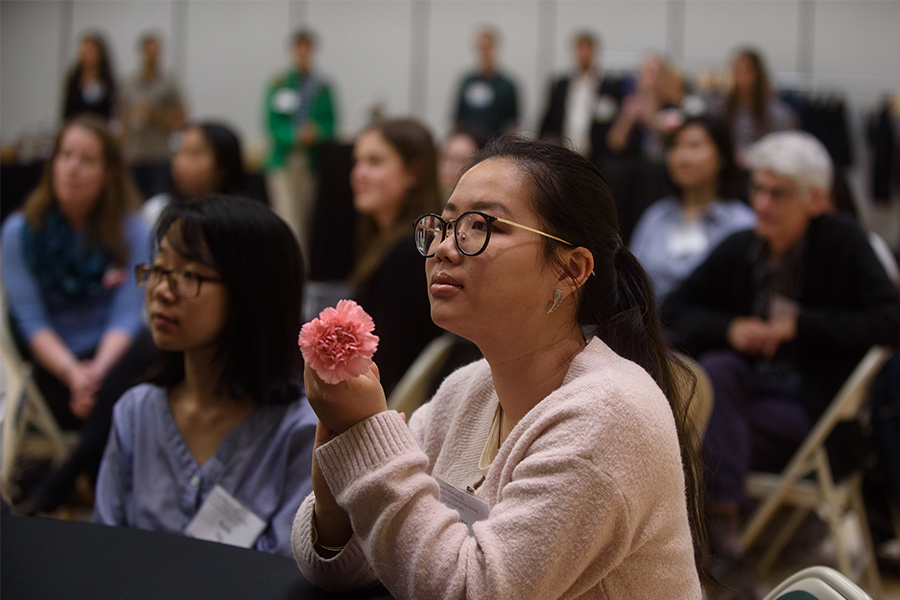 Student at event