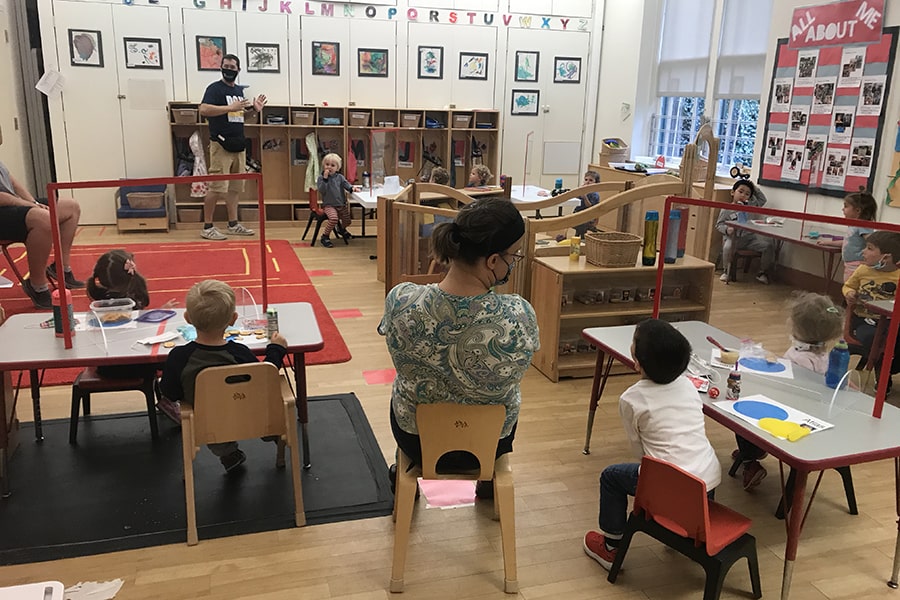 Children having a snack