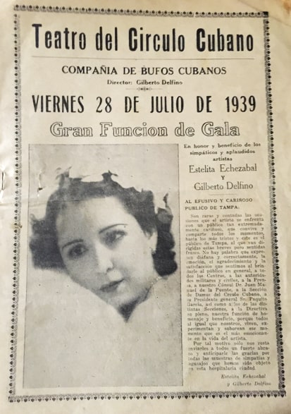 Cuban Theater Playbill