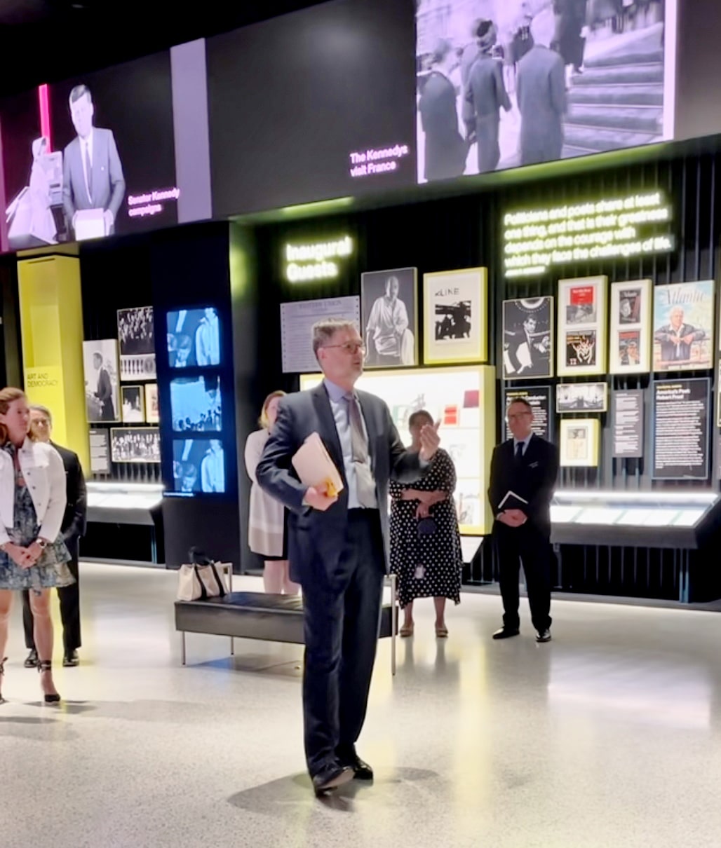 Sandage Speaking At Exhibit