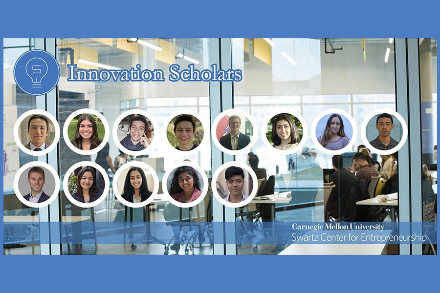 members of the 2024 class of Innovation Scholars at Carnegie Mellon University's Swartz Center