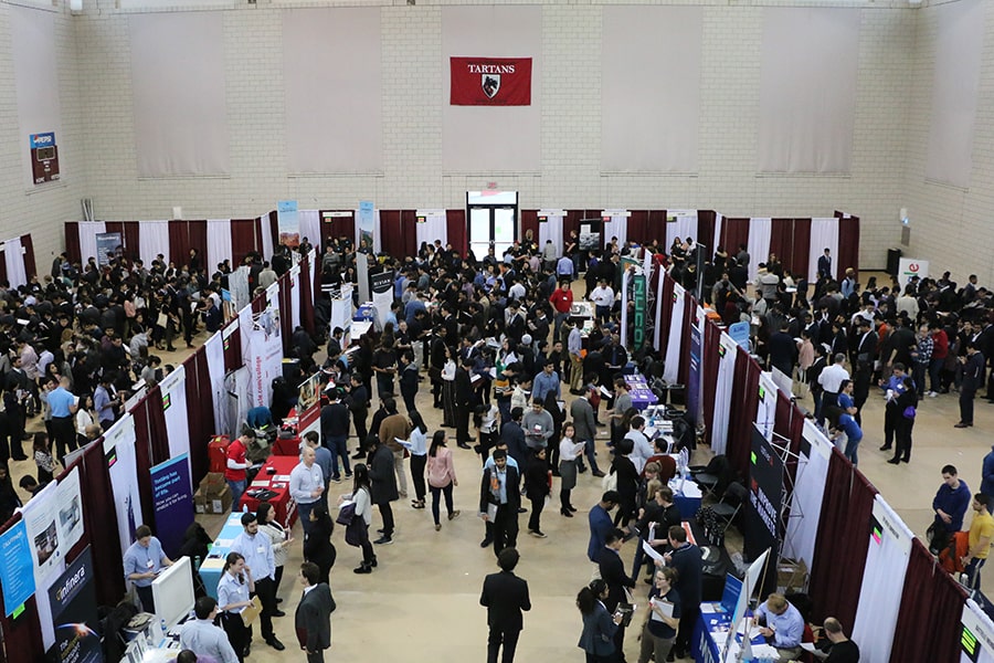 Students attending the Spring 2018 Encompass Career Fair.
