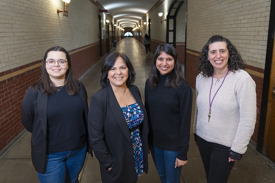 The CMU team consists of Carolina Da Cunha Carreira, a Ph.D. student, Cleotilde Gonzalez, Anu Aggarwal, a research associate, and  Maria Ferreira , a post-doctoral fellow in the Gonzalez lab.