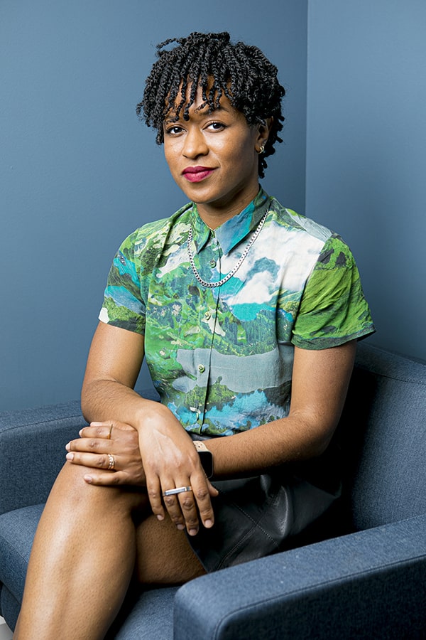 Camille Rankine seated