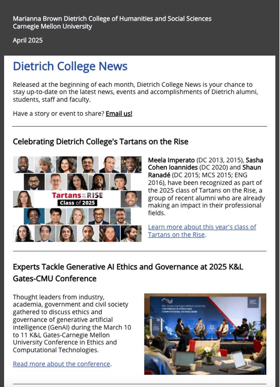 April 2025 newsletter