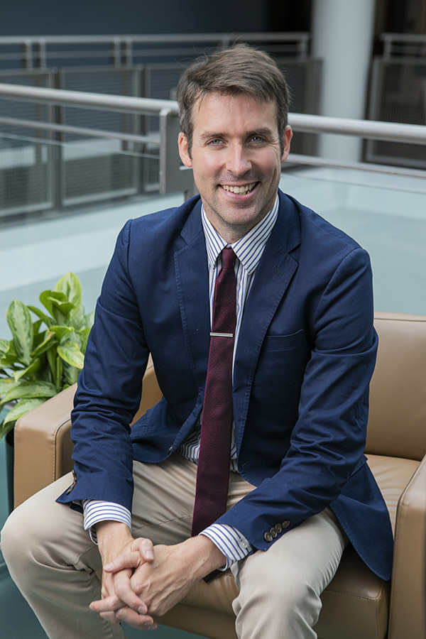 Mark Patterson seated