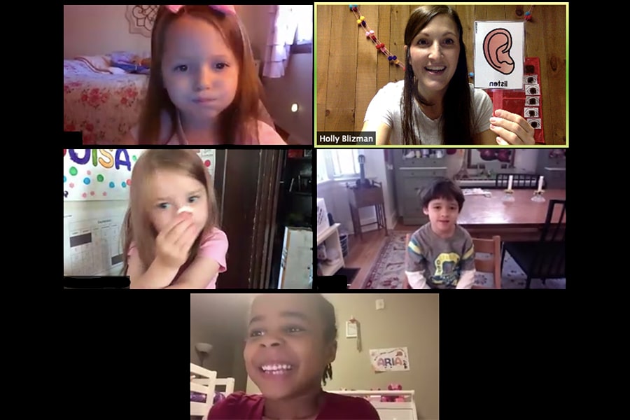 Kids on Zoom