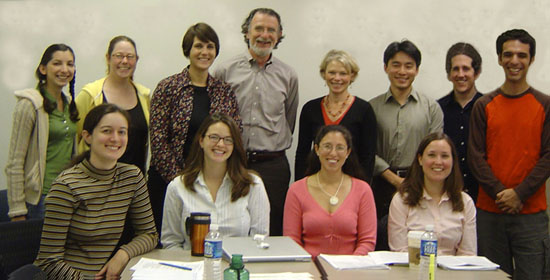 2006 Group Picture: (back row L-R) Jamie Jirout, Cressida Magaro, Jodi Davenport, me, Audrey Russo, Junlei Li, Matt Easterday, Ido Roll (front row L-R) Camellia Sanford, Mari Carey, Elida Laski, Stephanie Siler