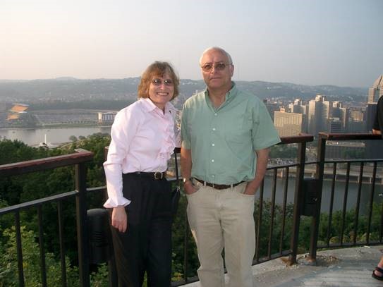 Steve and Joyce on Pittsburgh’s Mt. Washington overlook, 2005