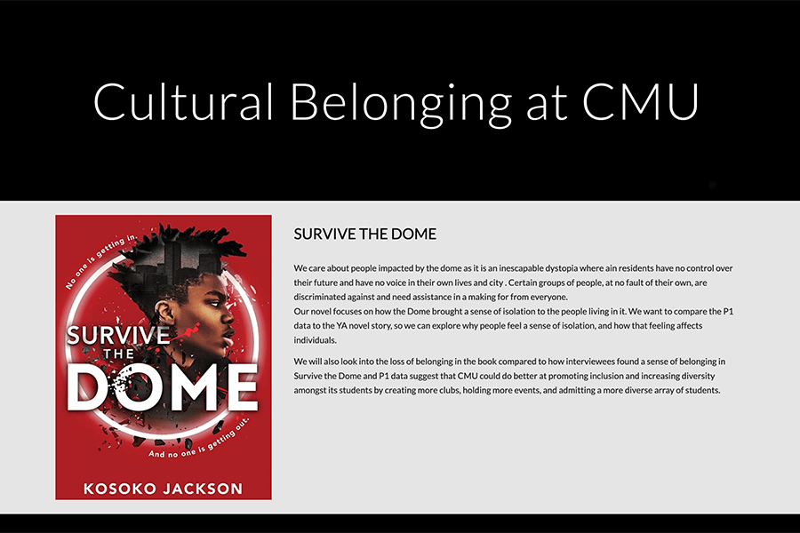 Screenshot from Cultural Belonging at CMU