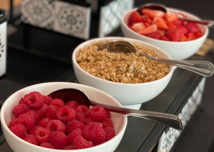 toppings for a fruit and yogurt bar