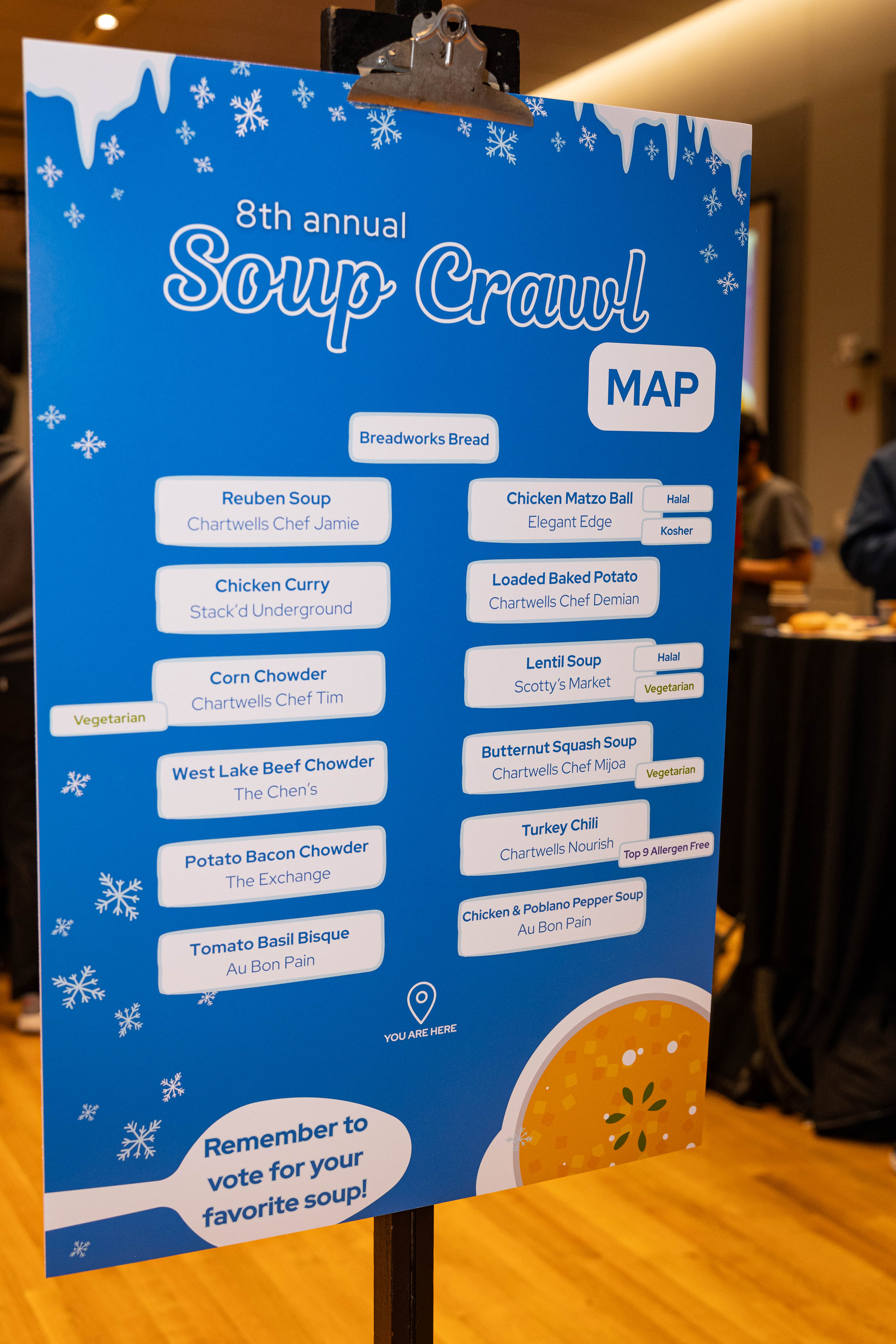 map of soup crawl event
