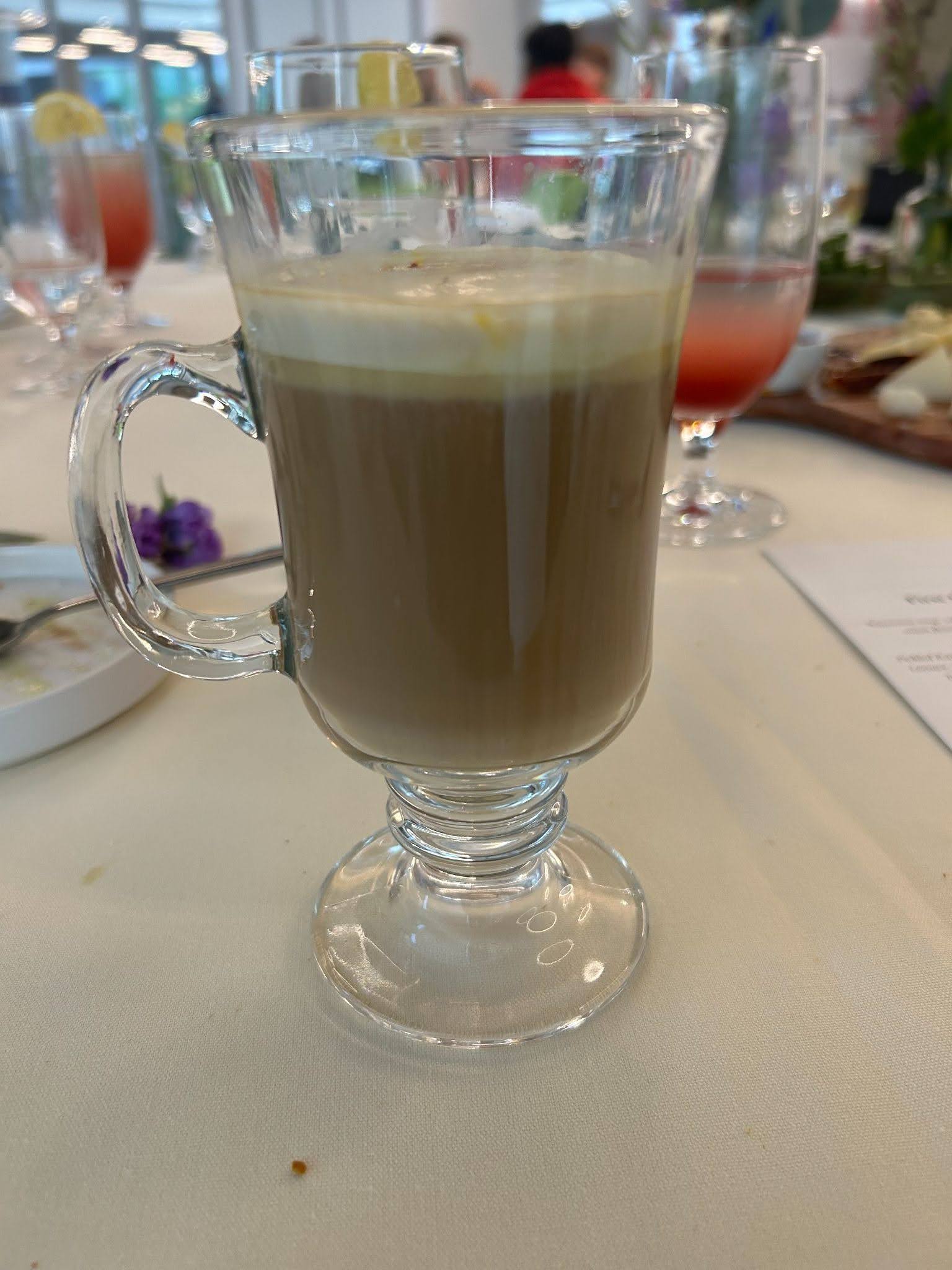 affogato drink in a glass