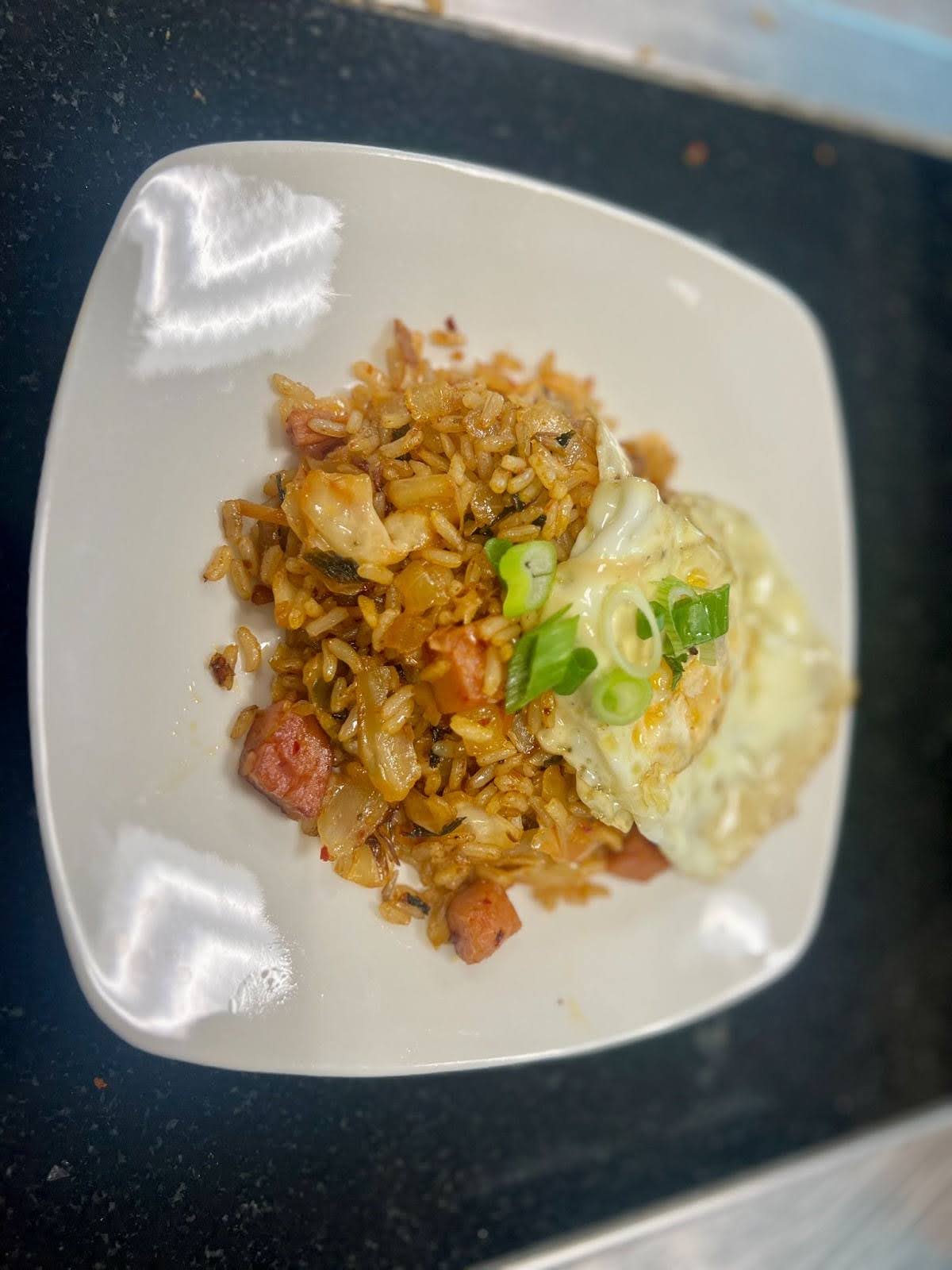 plate of Korean fried rice