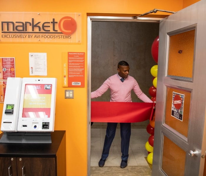Market C self-service kiosk