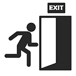 evacuation drill icon