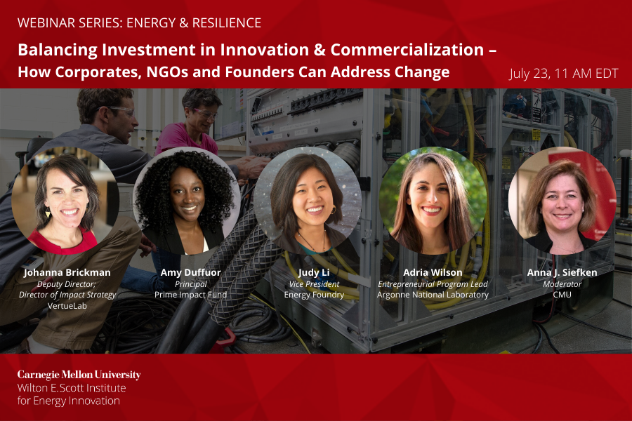 July 23 investment and cleantech startup webinar