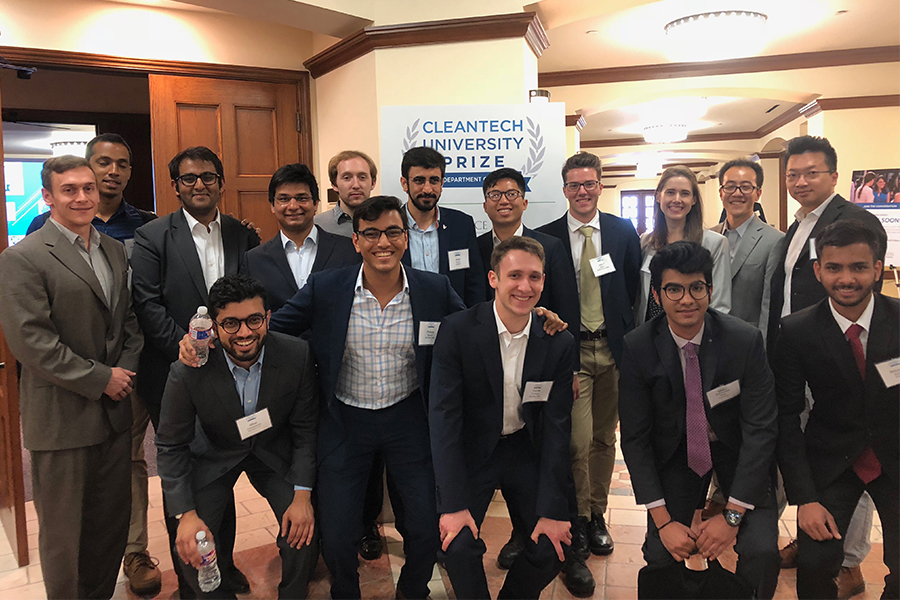 students teams who competed in the National Cleantech University Prize Collegiate Competition, sponsored by the U.S. DOE.
