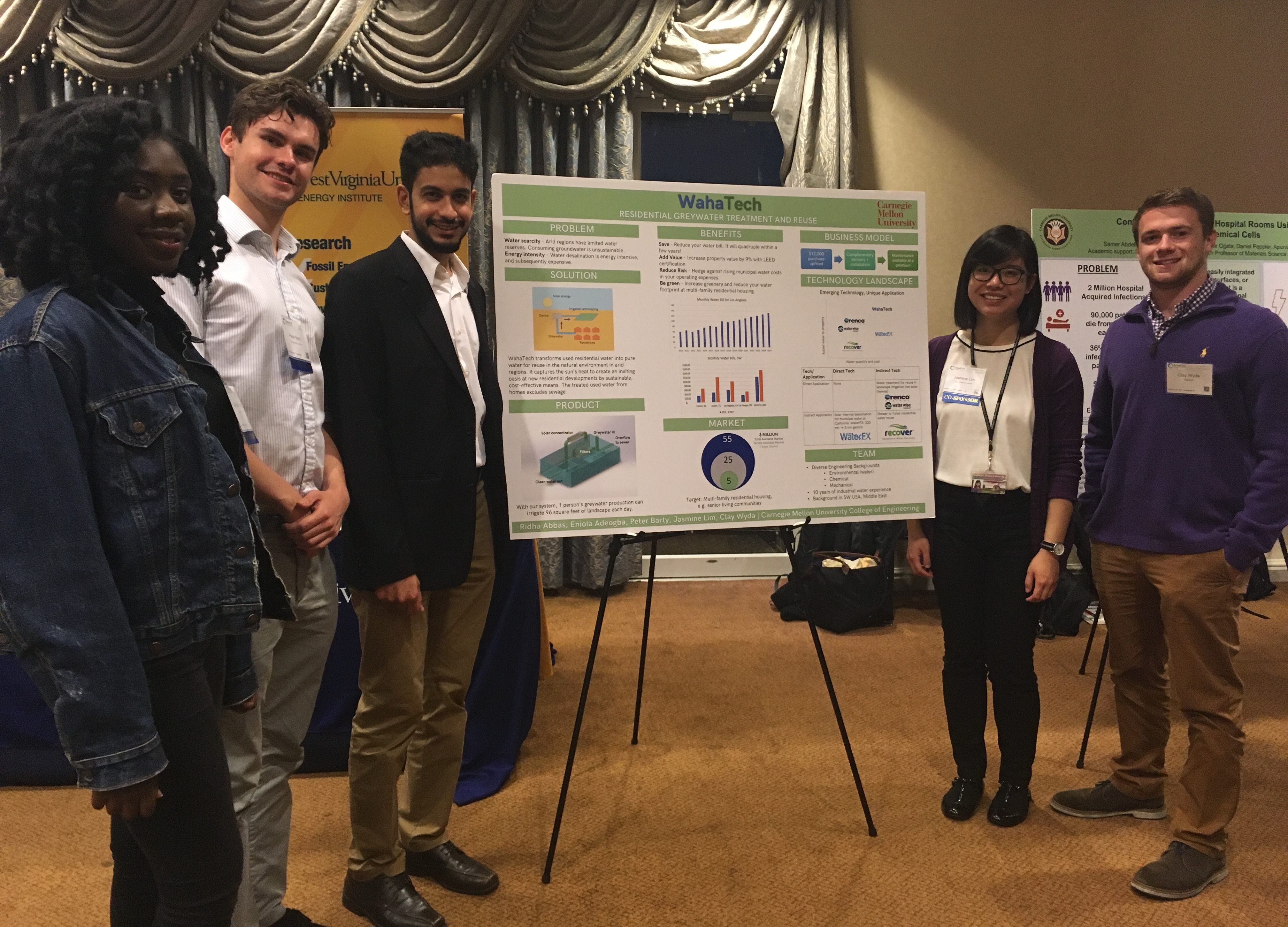 cmu researchers gain feedback from energy leaders on their posters.