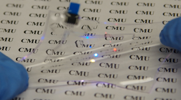 CMU professor develops invisible, stretchable circuits.
