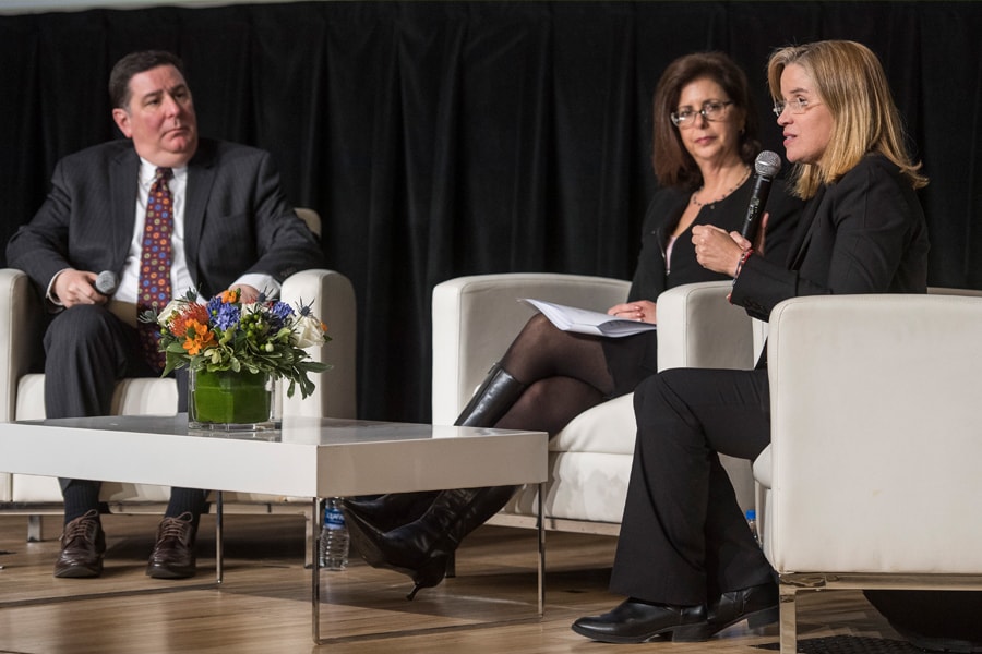 San Juan Mayor and Carnegie Mellon alumna Carmen Yulín Cruz and City of Pittsburgh Mayor William Peduto