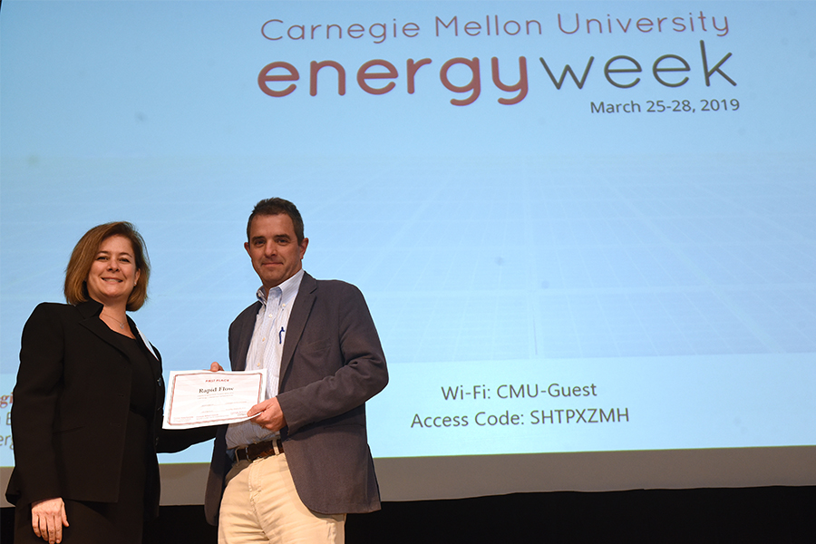 Rapid Flow Technologies placed first in the CMU Energy + Cleantech Startup Showcase.