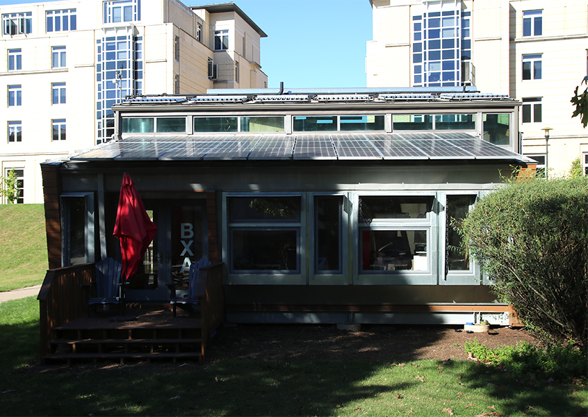solar photovoltaic panels on the solar decathlon house
