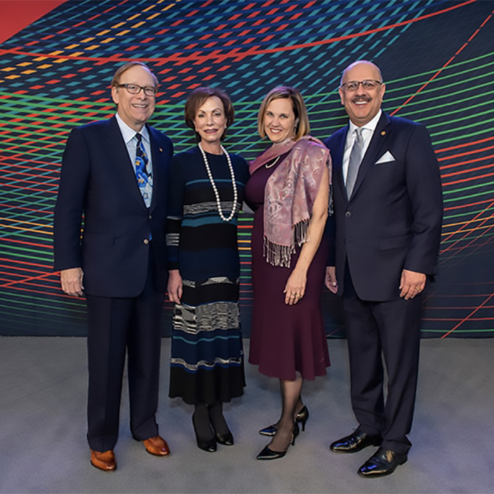 Tod and Cindy Johnson with CMU Leadership