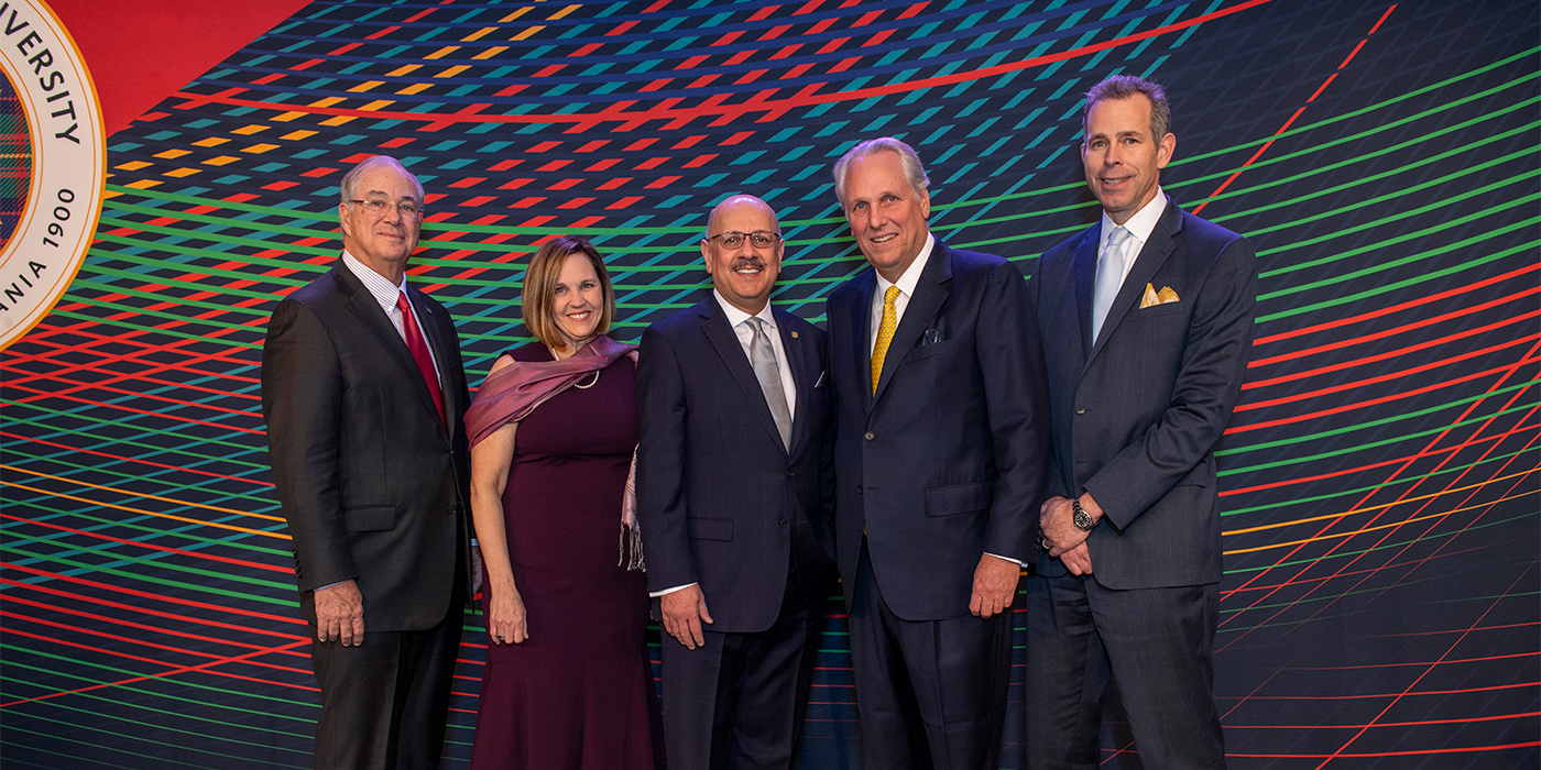 Jim Rohr, Tris Jahanian, President Farnam Jahanian, members of the Allegheny Foundation