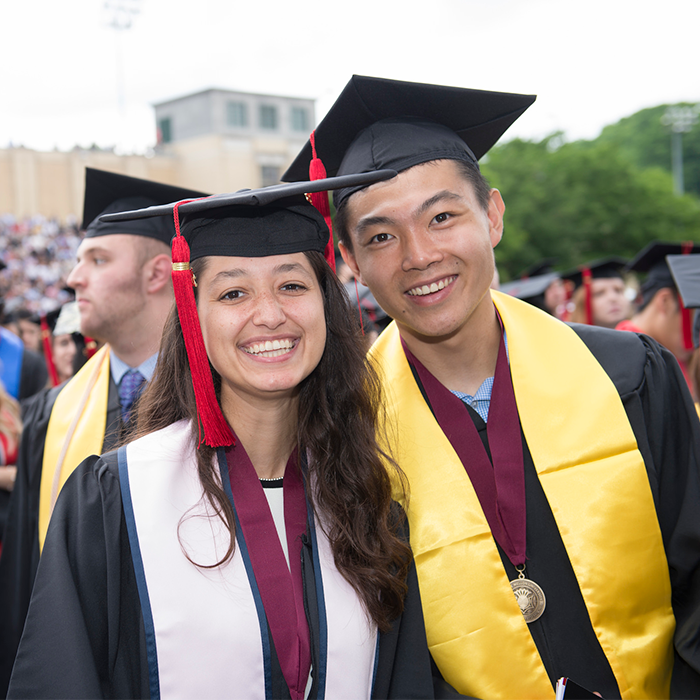 Students at Commencement 2018