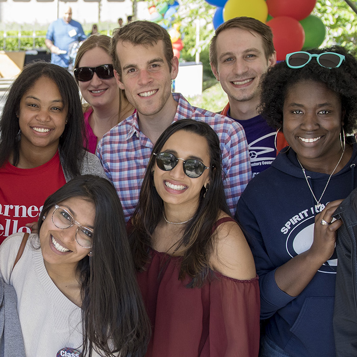 A group of alumni at Carnival