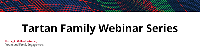 Tartan Family Webinar Series registration banner